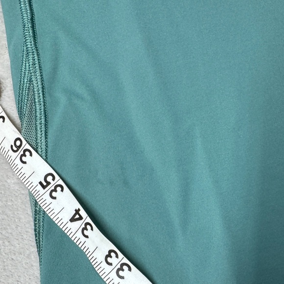 Lululemon Train Times 7/8 Pant *25" Green Smoke Cropped Athletic Leggings Size 6 - Picture 6 of 17